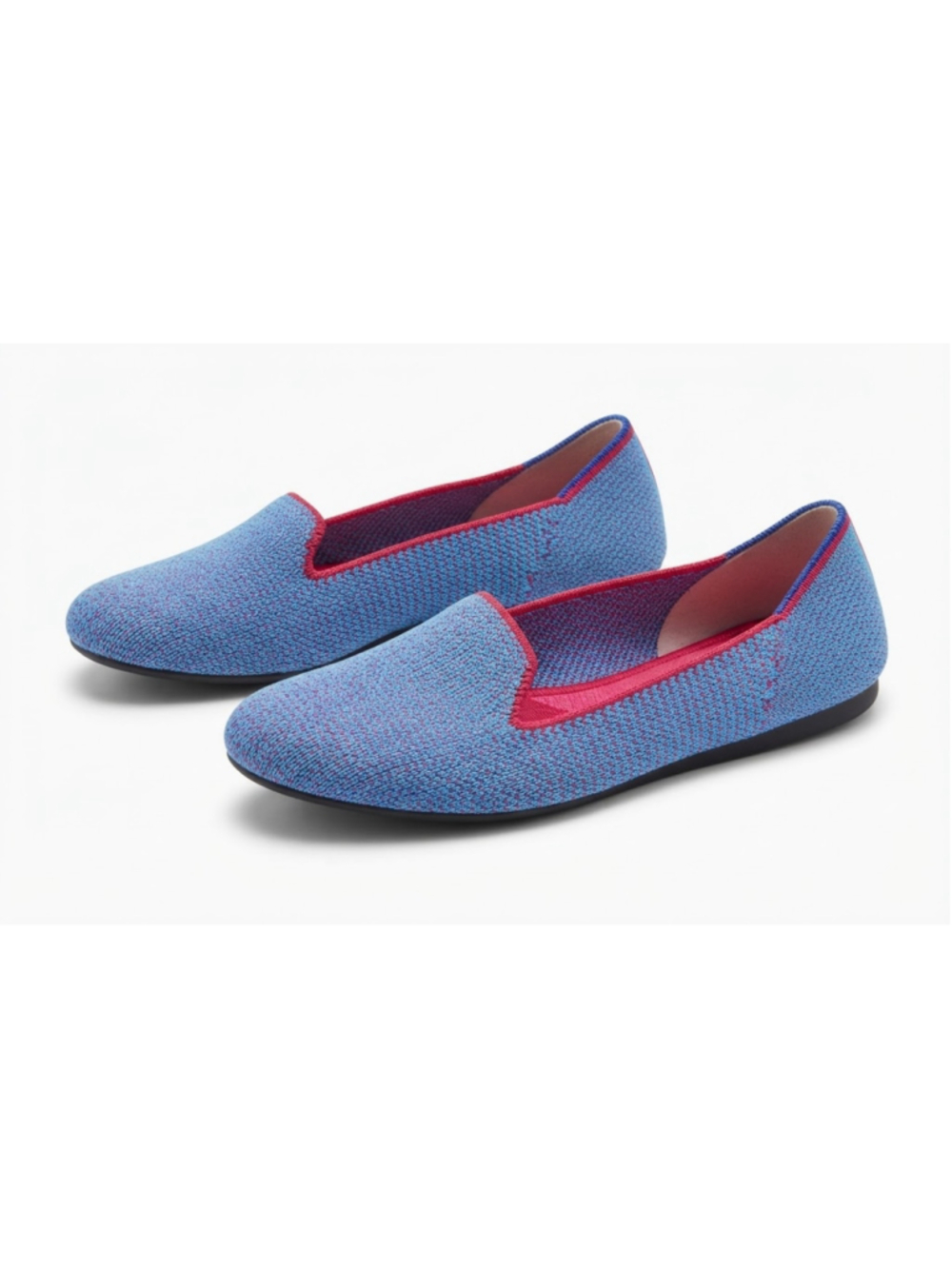 Rothy's The Loafer Bluebell Triple Stitch Flats. Womens size 9.5